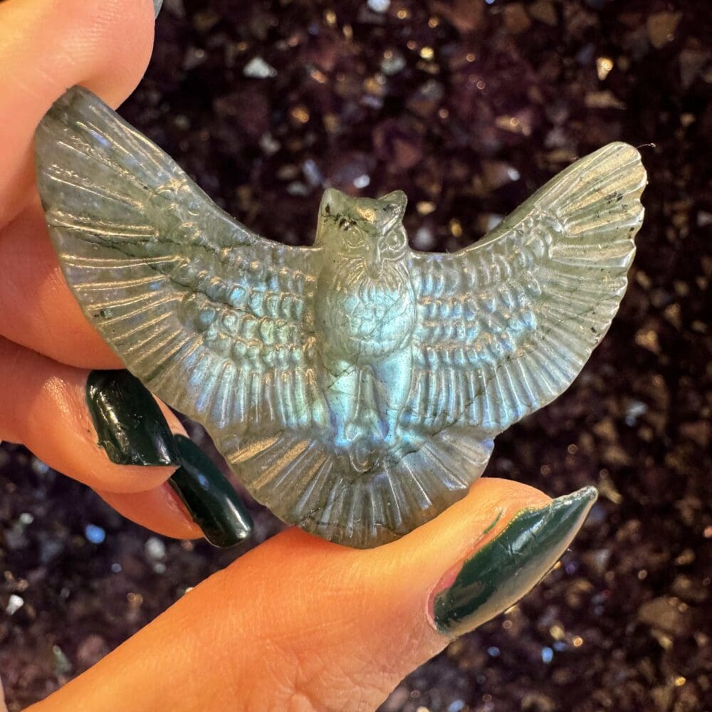 Labradoriet carving vogel #413