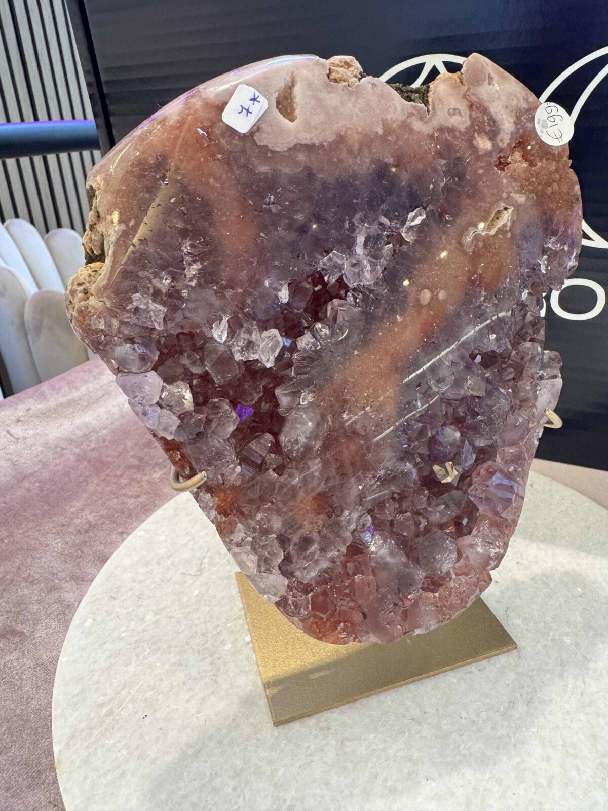Roze Amethist slab - Afbeelding 2