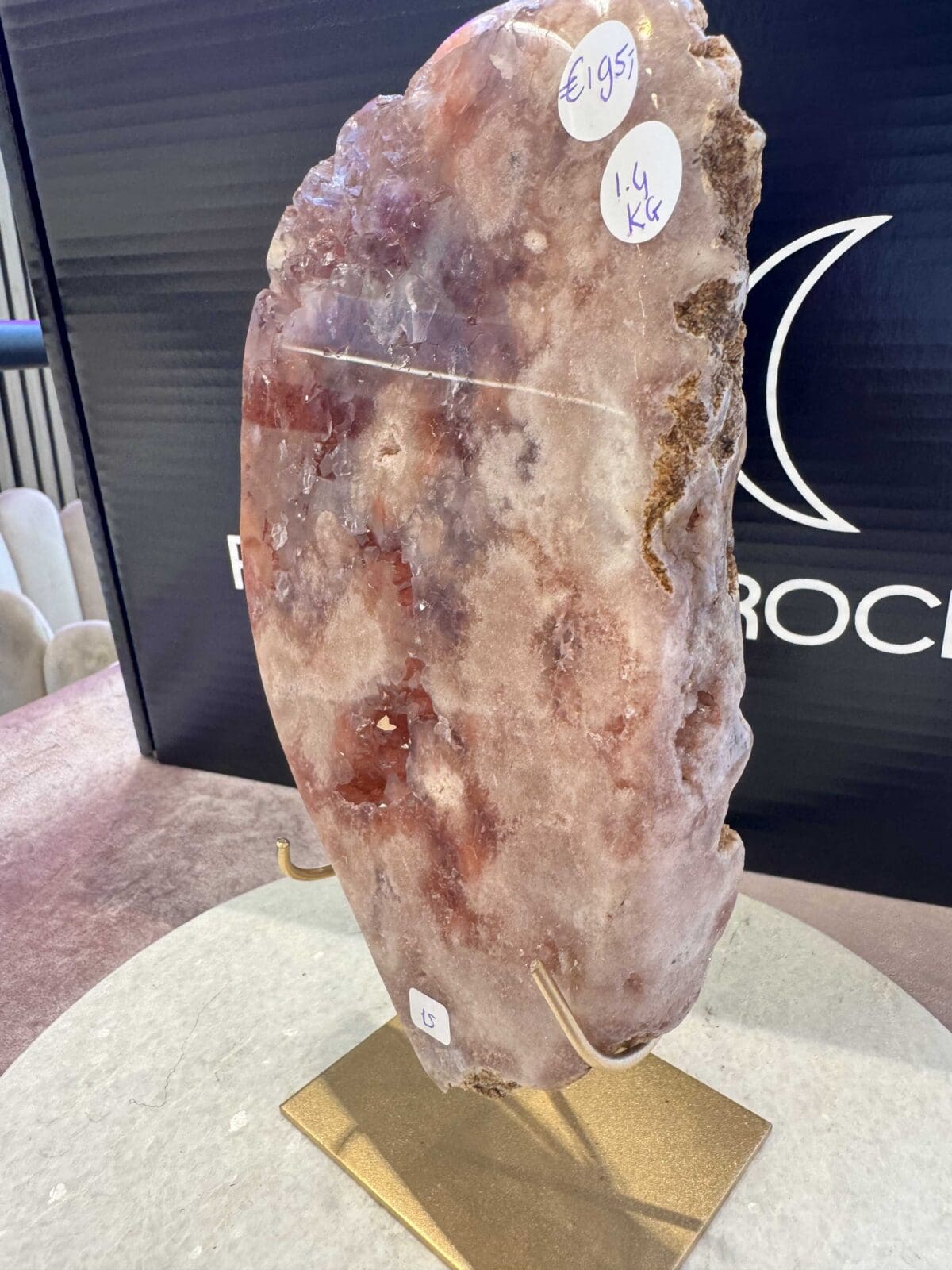 Roze Amethist slab (eyecatcher) 1,4KG - Afbeelding 2