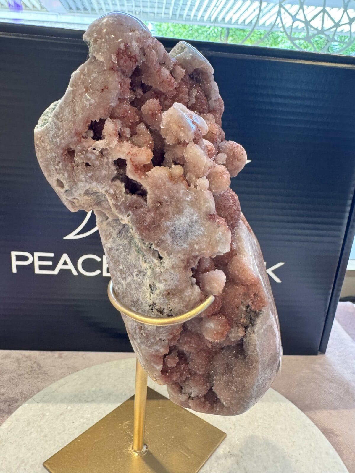 Bubbly Roze Amethist slab (eyecatcher) 1.8kg - Afbeelding 2
