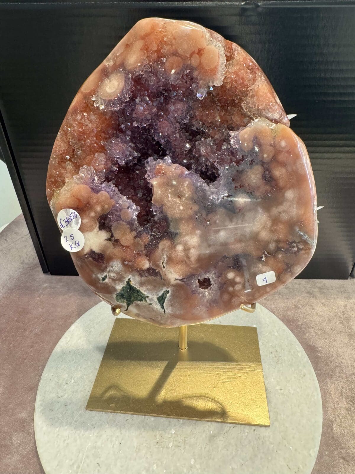 Roze Amethist slab (eyecatcher) 2.5kg
