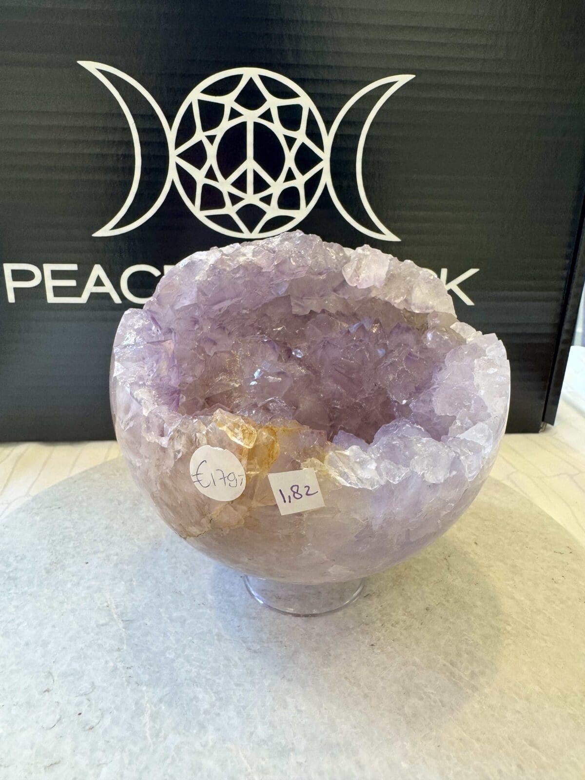 Roze Amethist sphere/bol (⌀12cm)