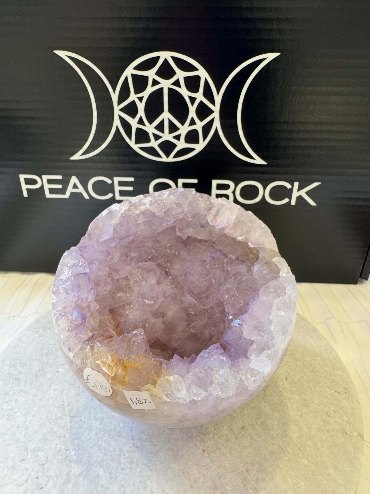 Roze Amethist sphere/bol (⌀12cm) - Afbeelding 2