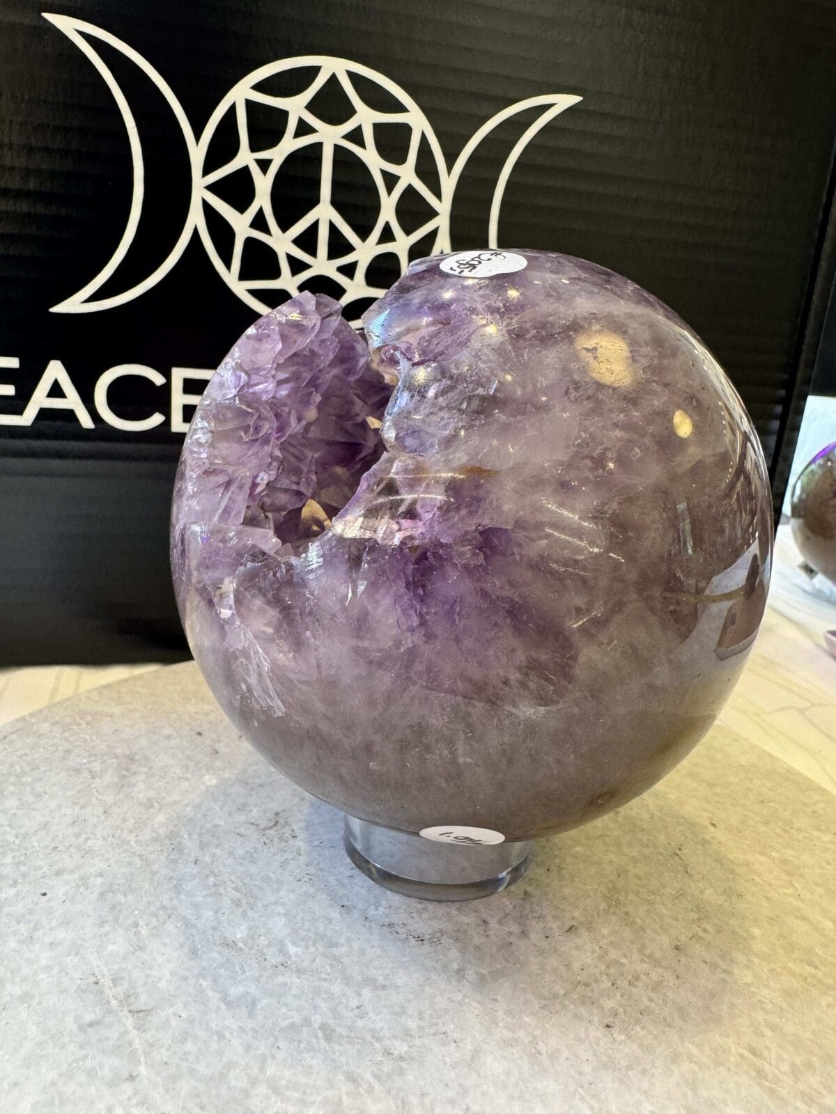 Amethist sphere/bol (⌀12cm) - Afbeelding 4