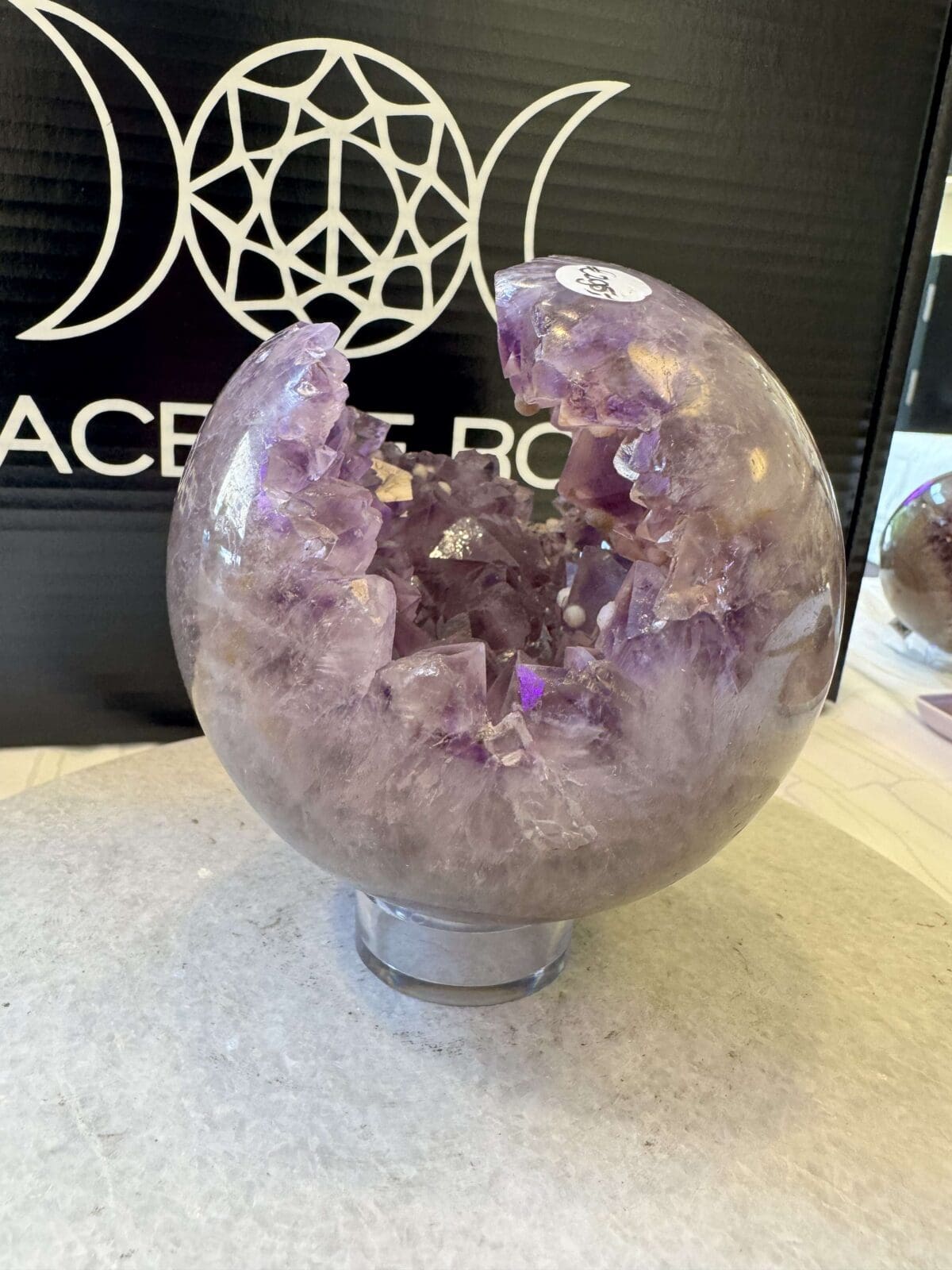 Amethist sphere/bol (⌀12cm) - Afbeelding 5