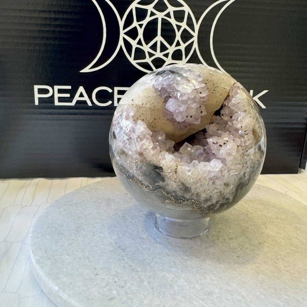Agaat Amethist sphere/bol (⌀10cm)