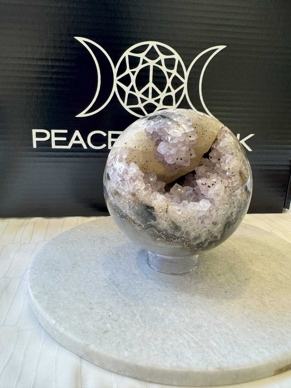 Agaat Amethist sphere/bol (⌀10cm)