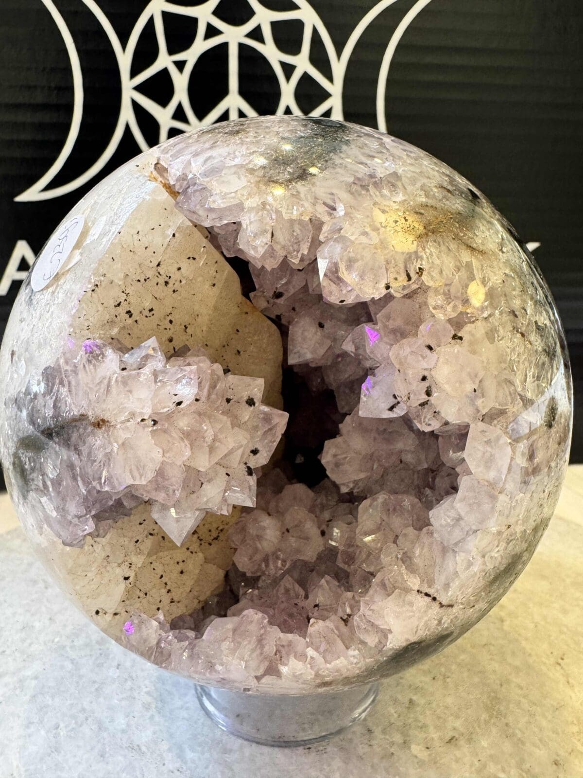 Agaat Amethist sphere/bol (⌀10cm) - Afbeelding 7
