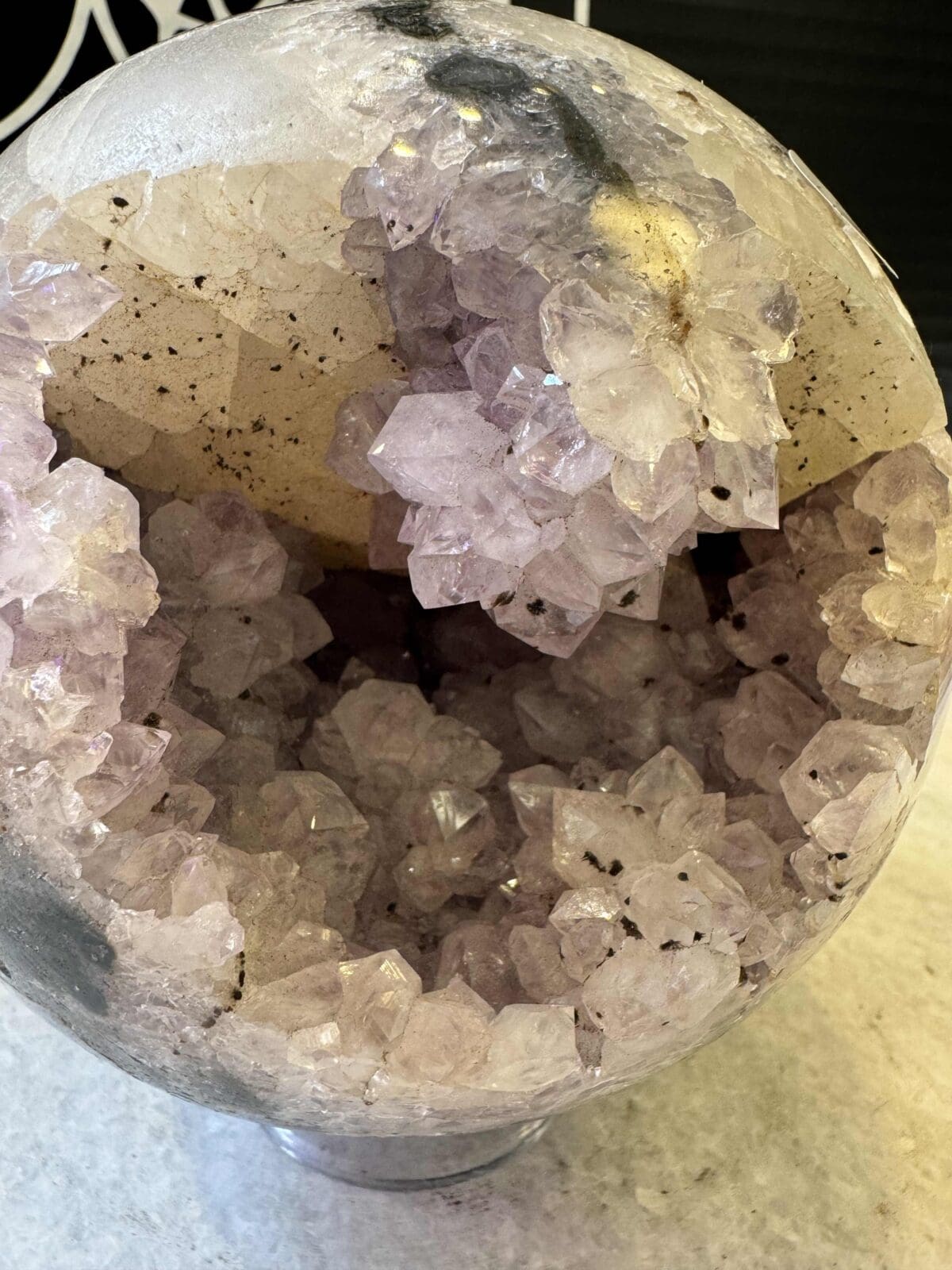 Agaat Amethist sphere/bol (⌀10cm) - Afbeelding 8