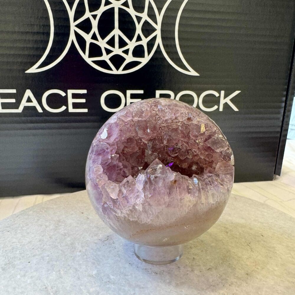 Agaat Amethist sphere/bol (⌀7.5cm)