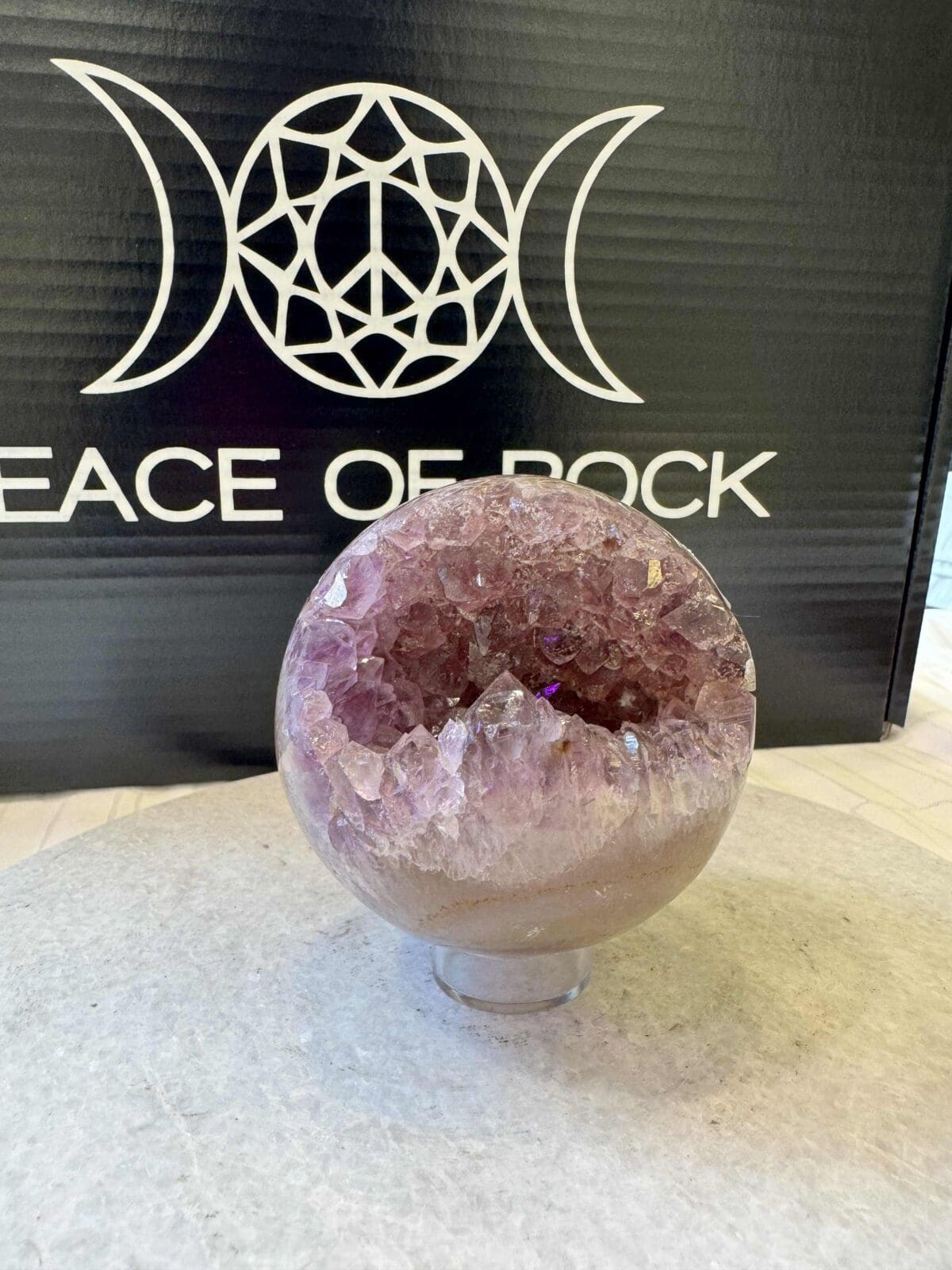 Agaat Amethist sphere/bol (⌀7.5cm)
