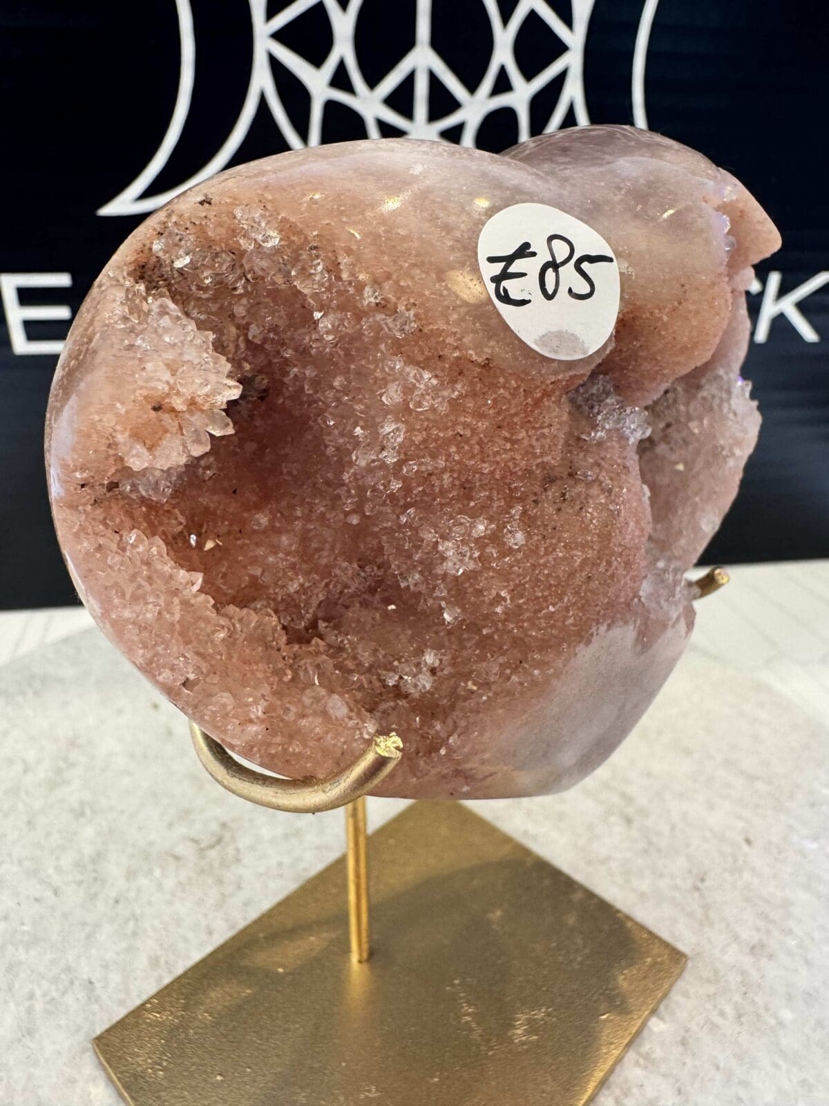 Roze Amethist Hart - Afbeelding 6
