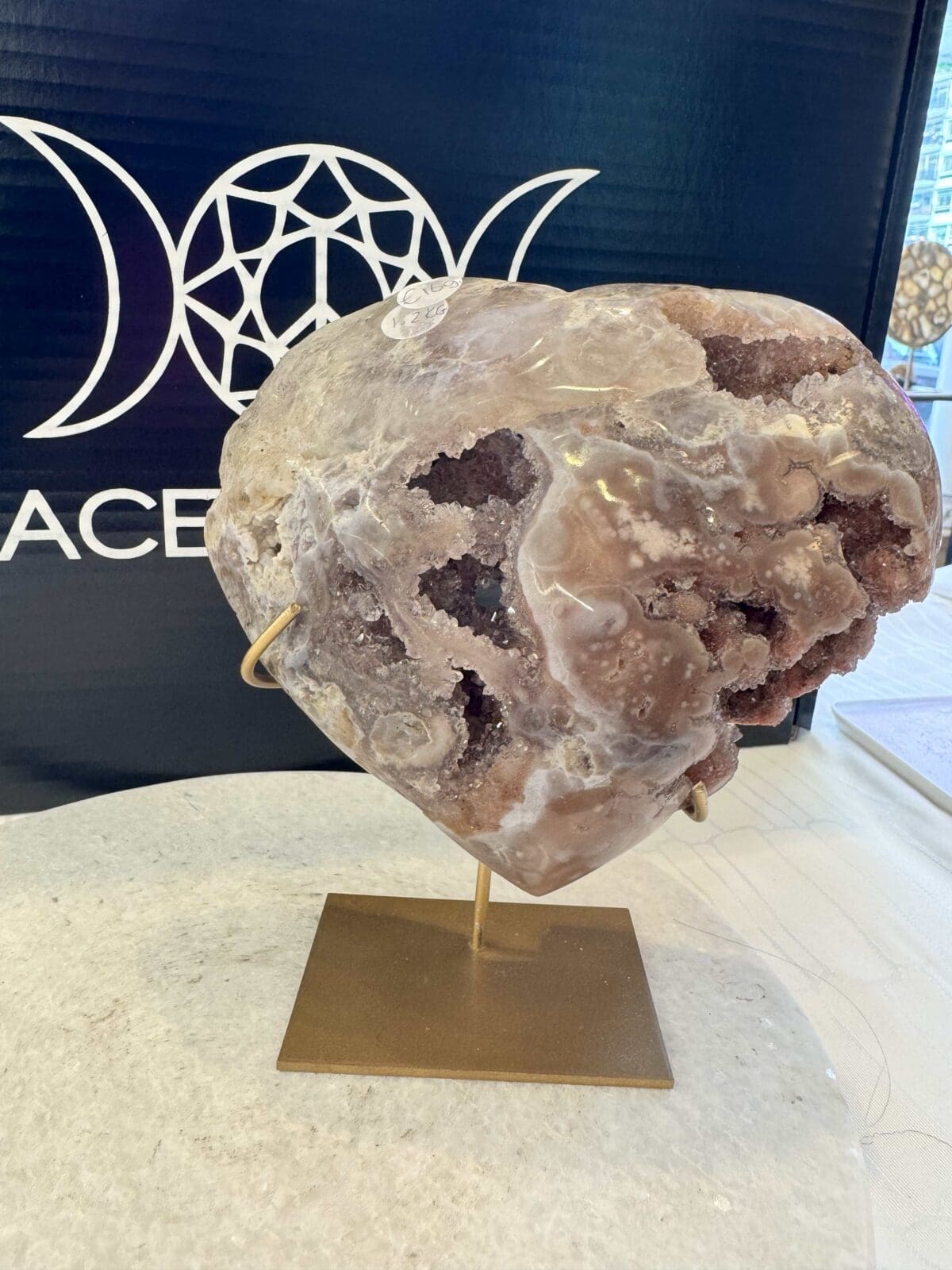 Roze Amethist Hart (1.2kg)