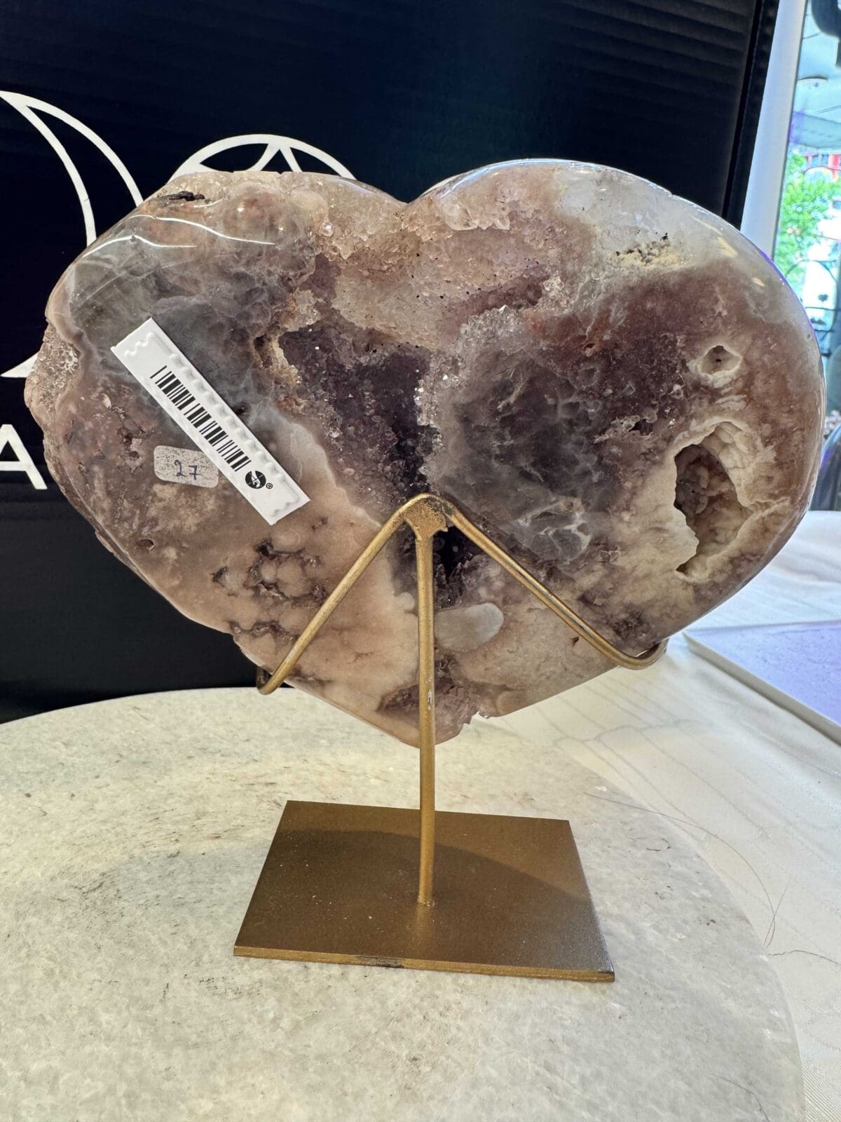 Roze Amethist Hart (1.2kg) - Afbeelding 3