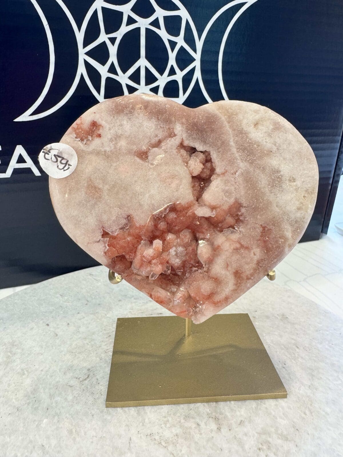 Roze Amethist Hart
