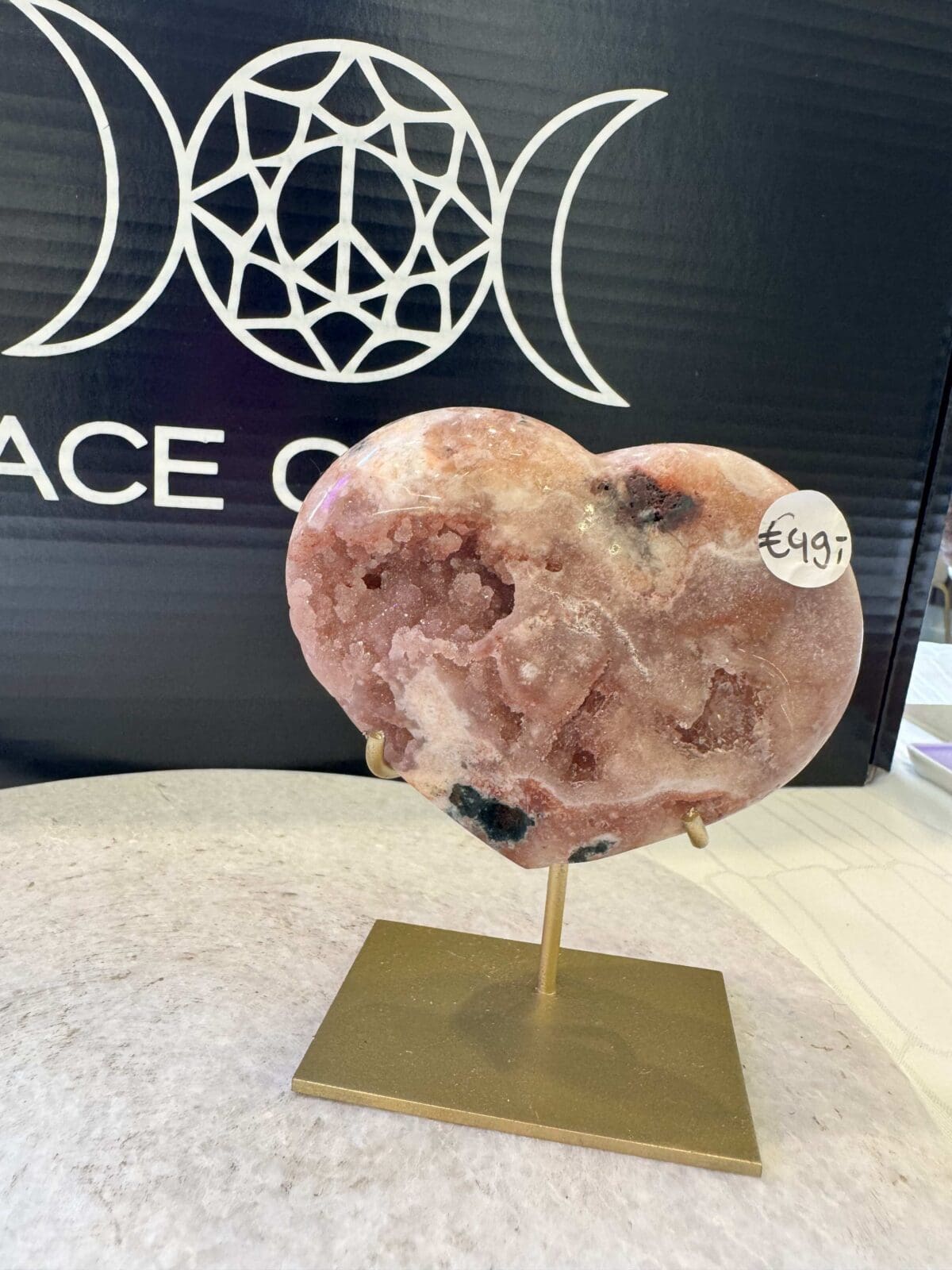 Roze Amethist Hart