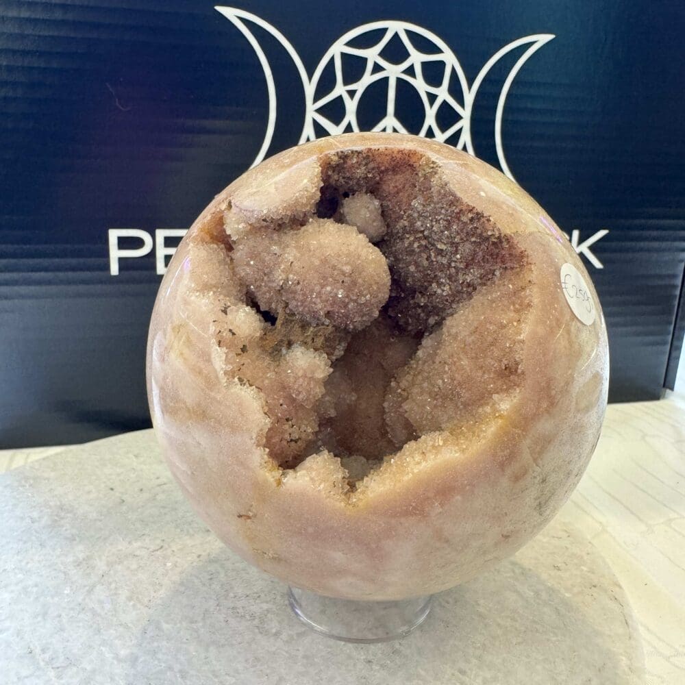 Roze Amethist sphere/bol (⌀10cm)