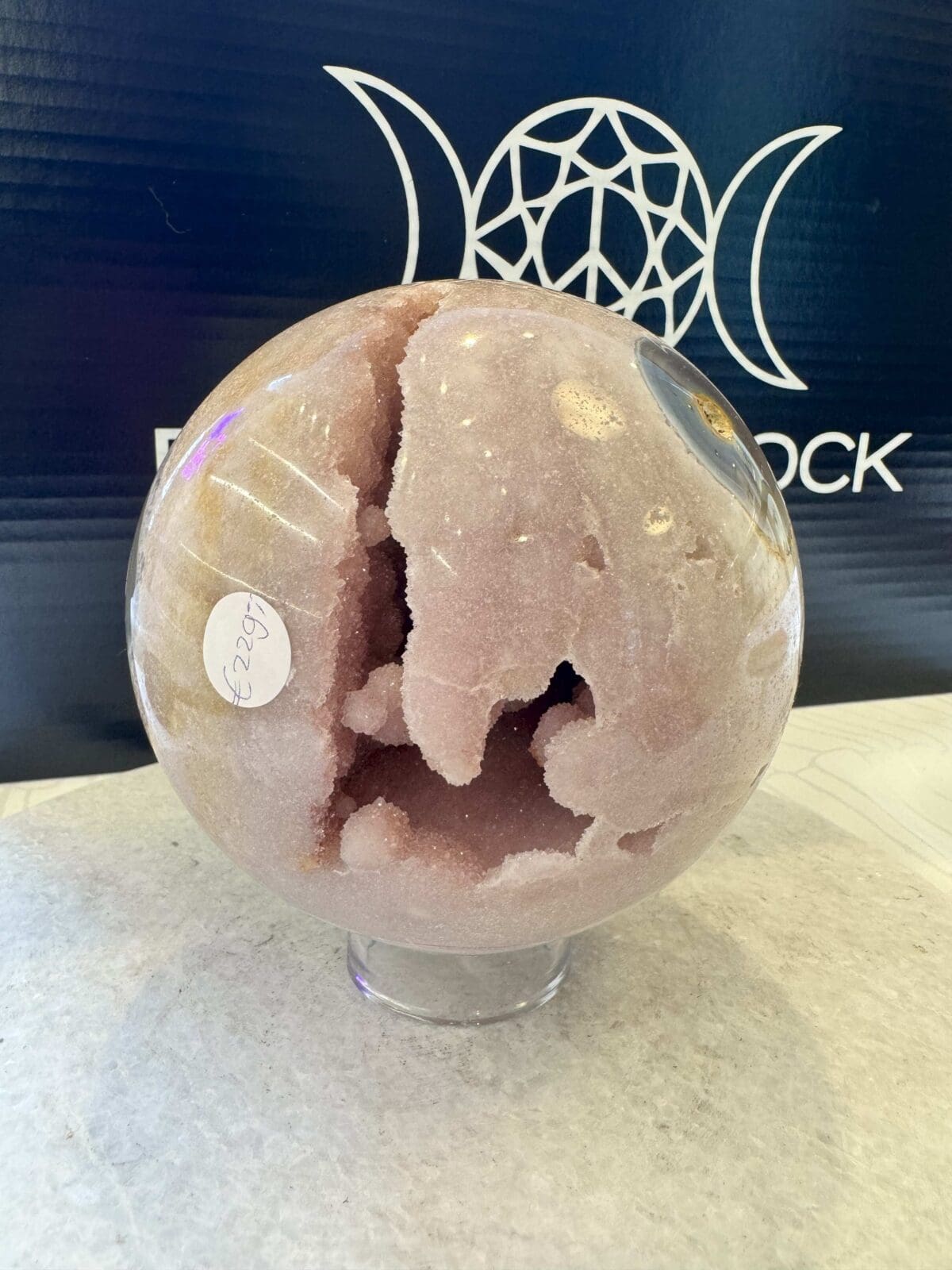 Roze Amethist sphere/bol (⌀10cm)