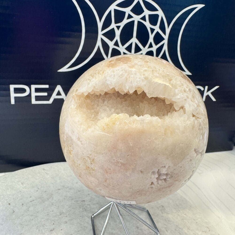 Roze Amethist sphere/bol (⌀8cm)