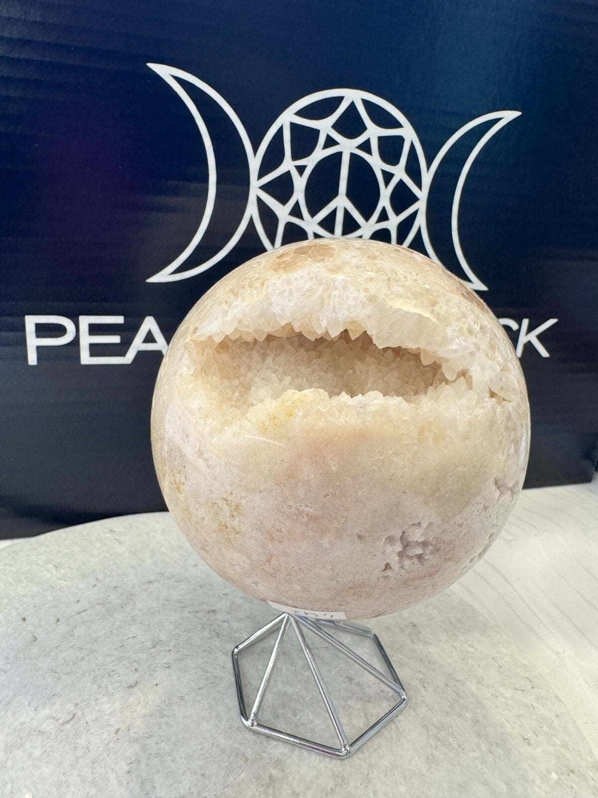 Roze Amethist sphere/bol (⌀8cm)