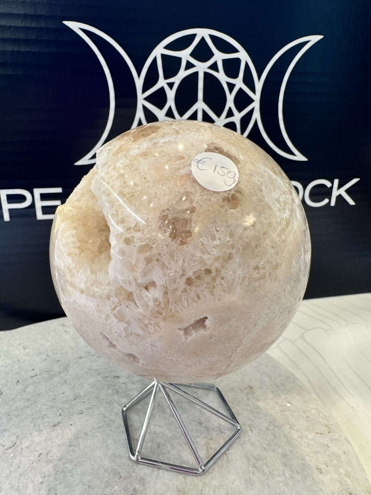Roze Amethist sphere/bol (⌀8cm) - Afbeelding 5