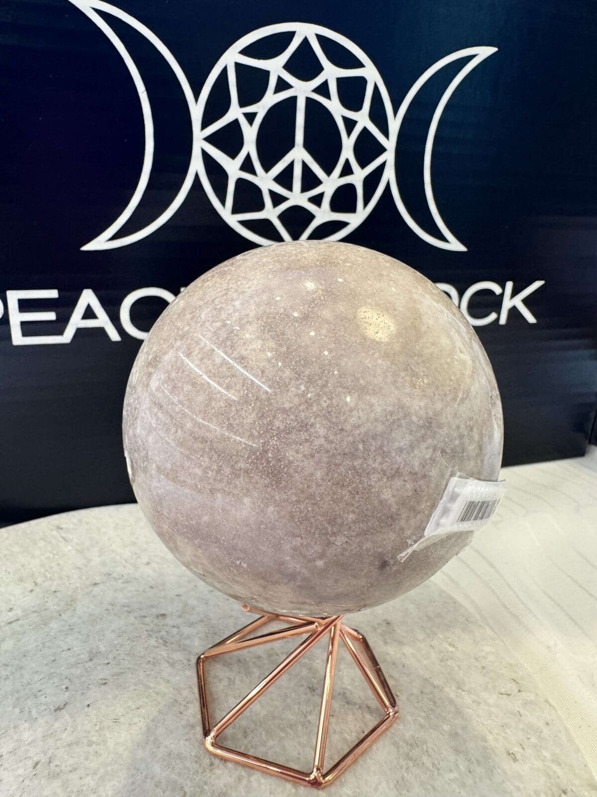 Roze Amethist sphere/bol (⌀7cm) - Afbeelding 4