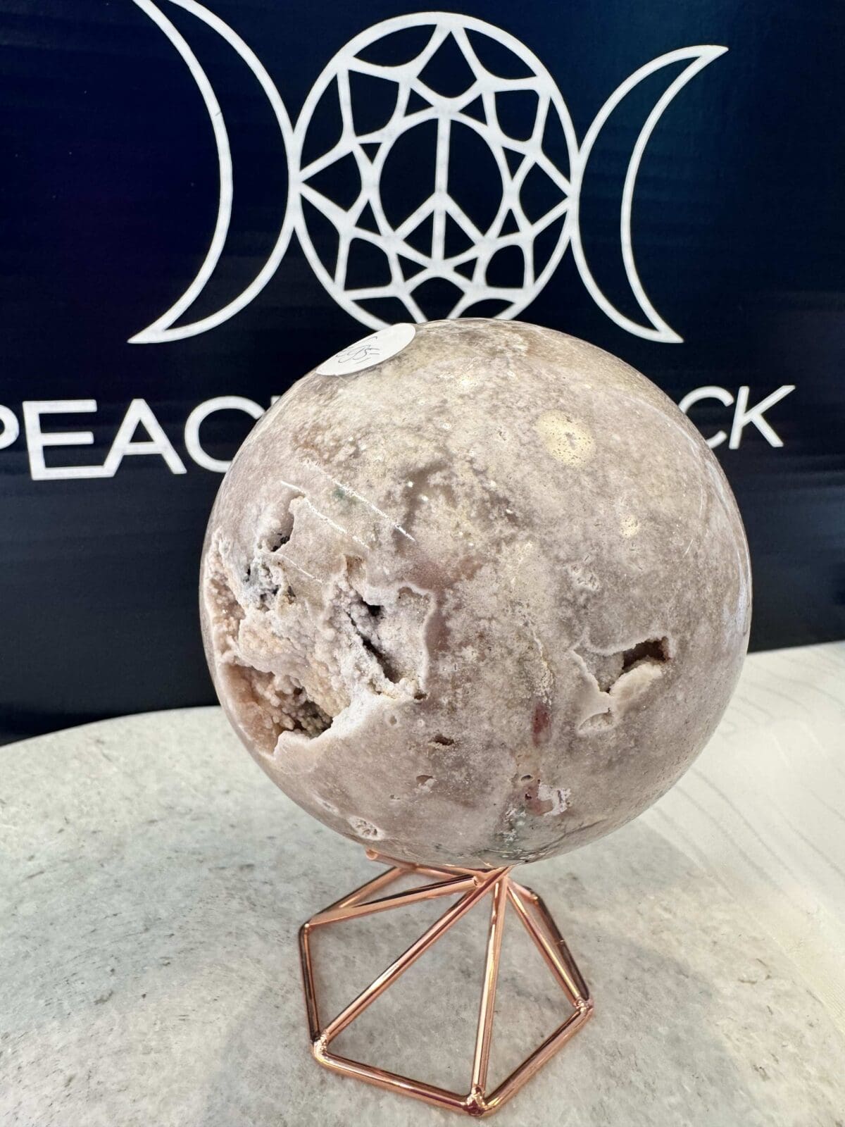 Roze Amethist sphere/bol (⌀7cm) - Afbeelding 5