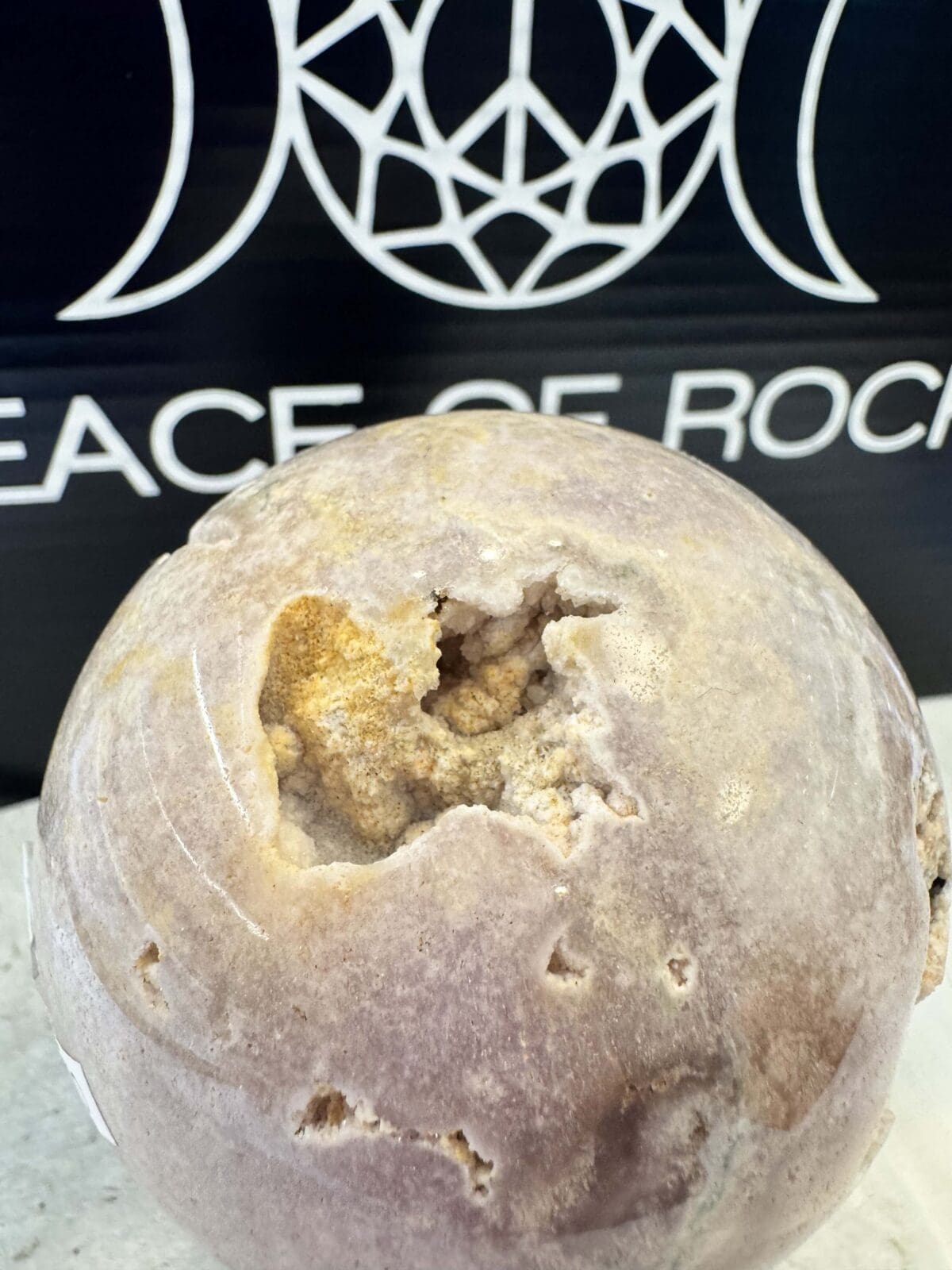 Roze Amethist sphere/bol (⌀7cm) - Afbeelding 7