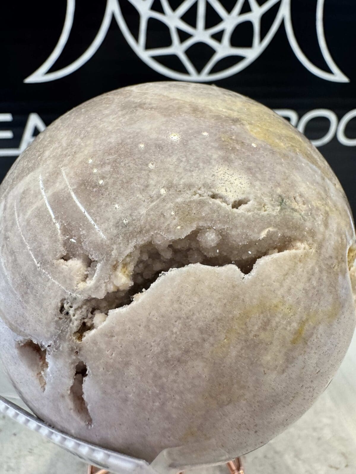 Roze Amethist sphere/bol (⌀7cm) - Afbeelding 8