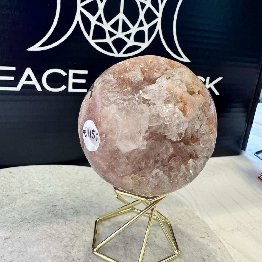 Roze Amethist sphere/bol (⌀6.5cm)