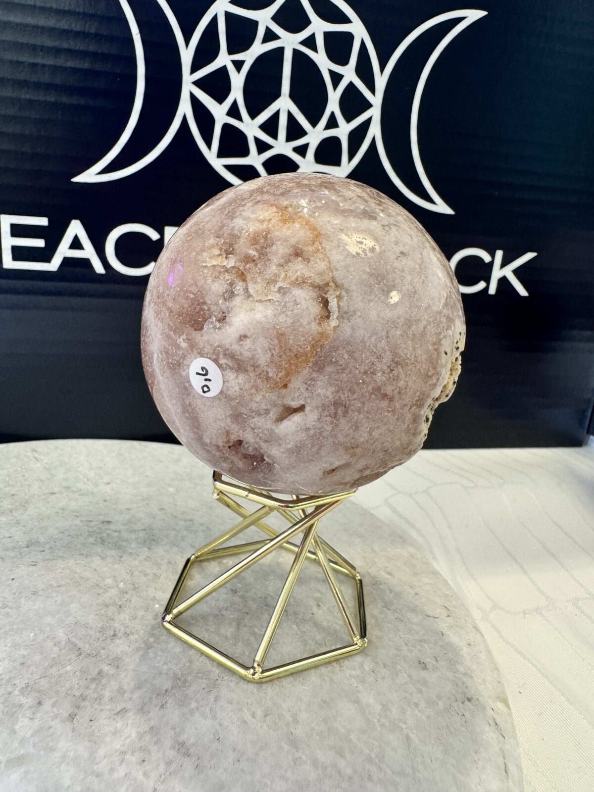 Roze Amethist sphere/bol (⌀6.5cm) - Afbeelding 3