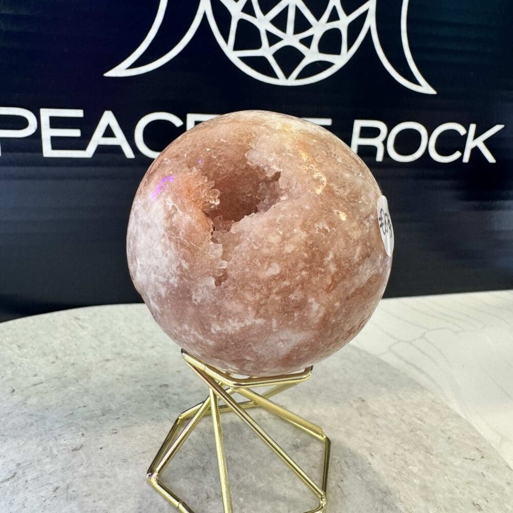 Roze Amethist sphere/bol (⌀6cm)