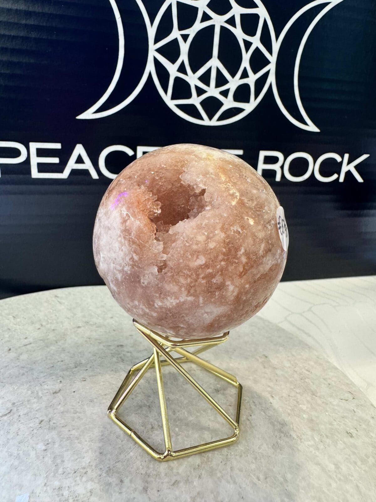 Roze Amethist sphere/bol (⌀6cm)