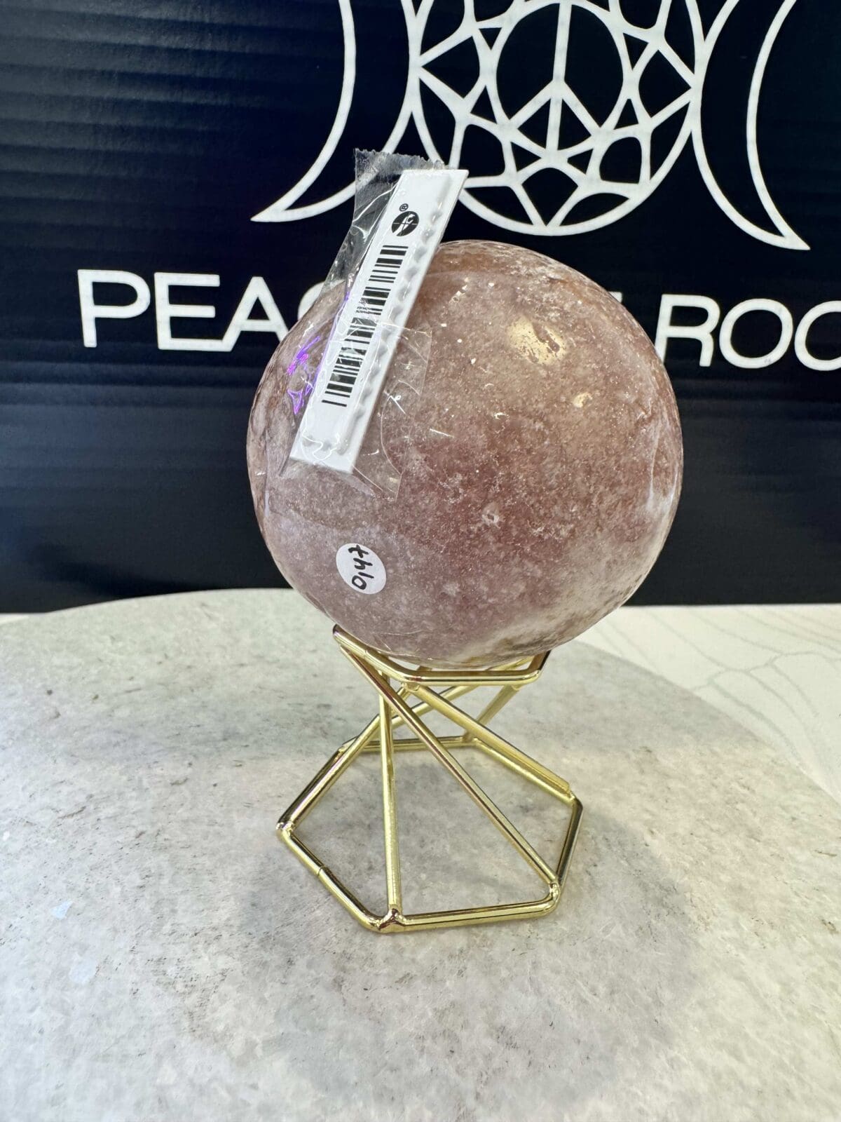 Roze Amethist sphere/bol (⌀6cm) - Afbeelding 4