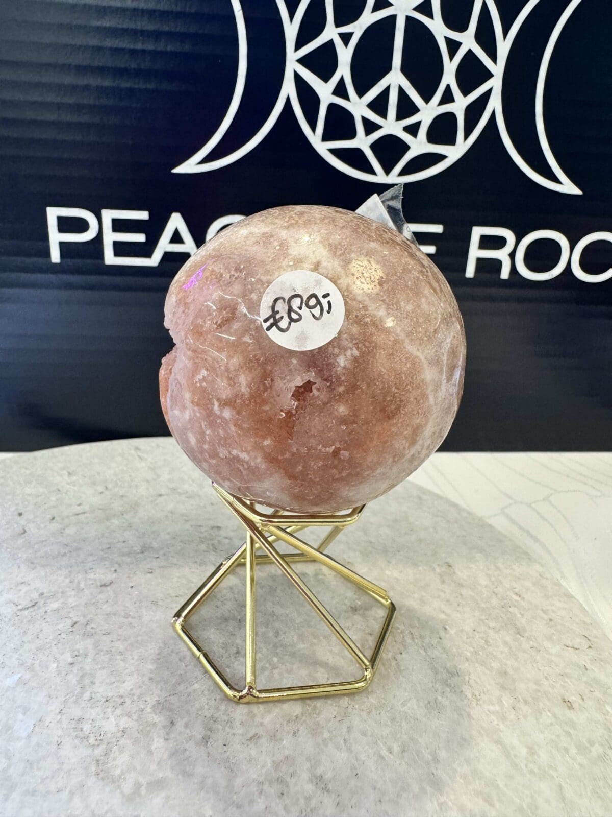 Roze Amethist sphere/bol (⌀6cm) - Afbeelding 6