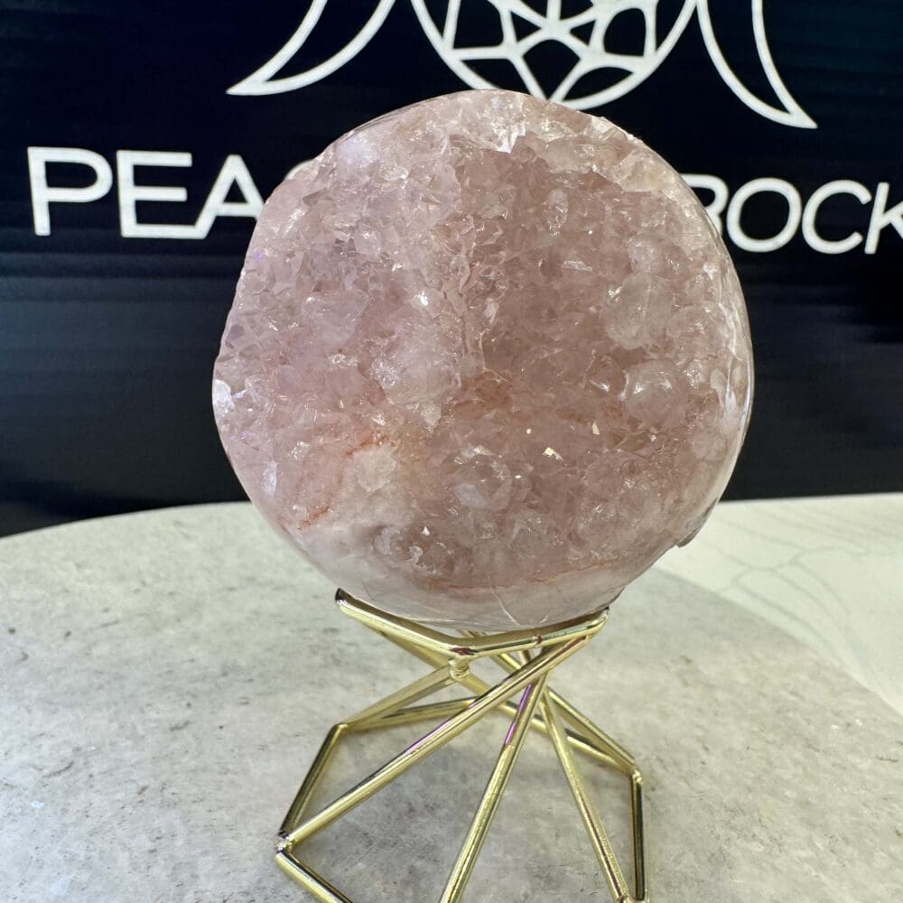 Roze Amethist sphere/bol (⌀6cm)