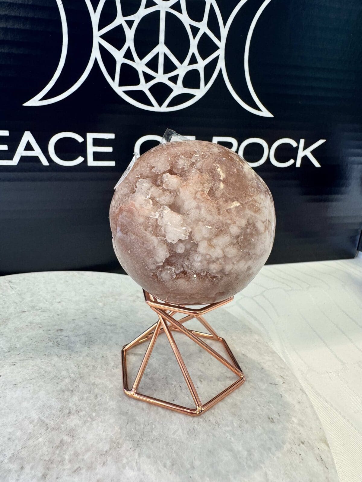 Roze Amethist sphere/bol (⌀5cm)