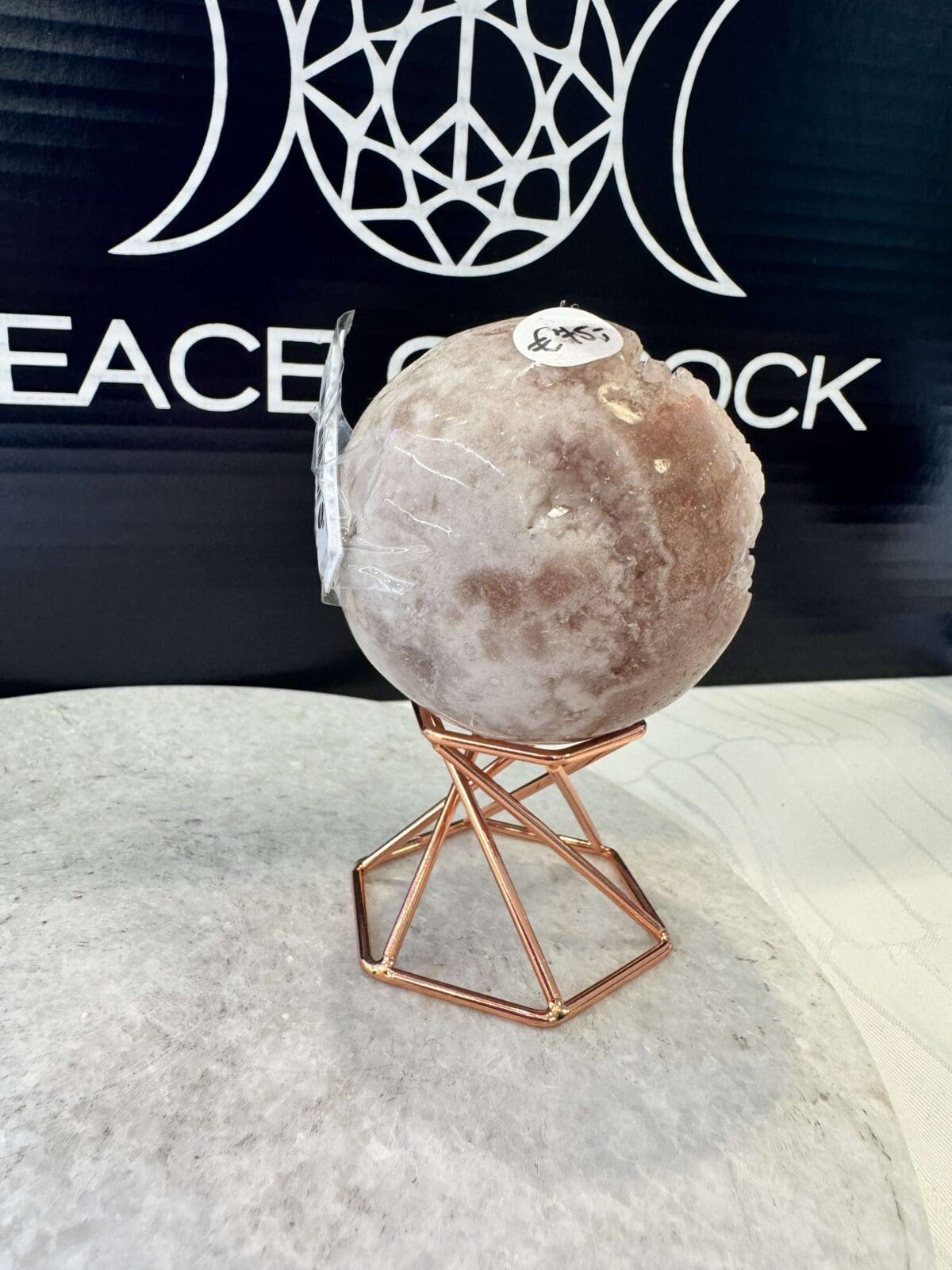 Roze Amethist sphere/bol (⌀5cm) - Afbeelding 2