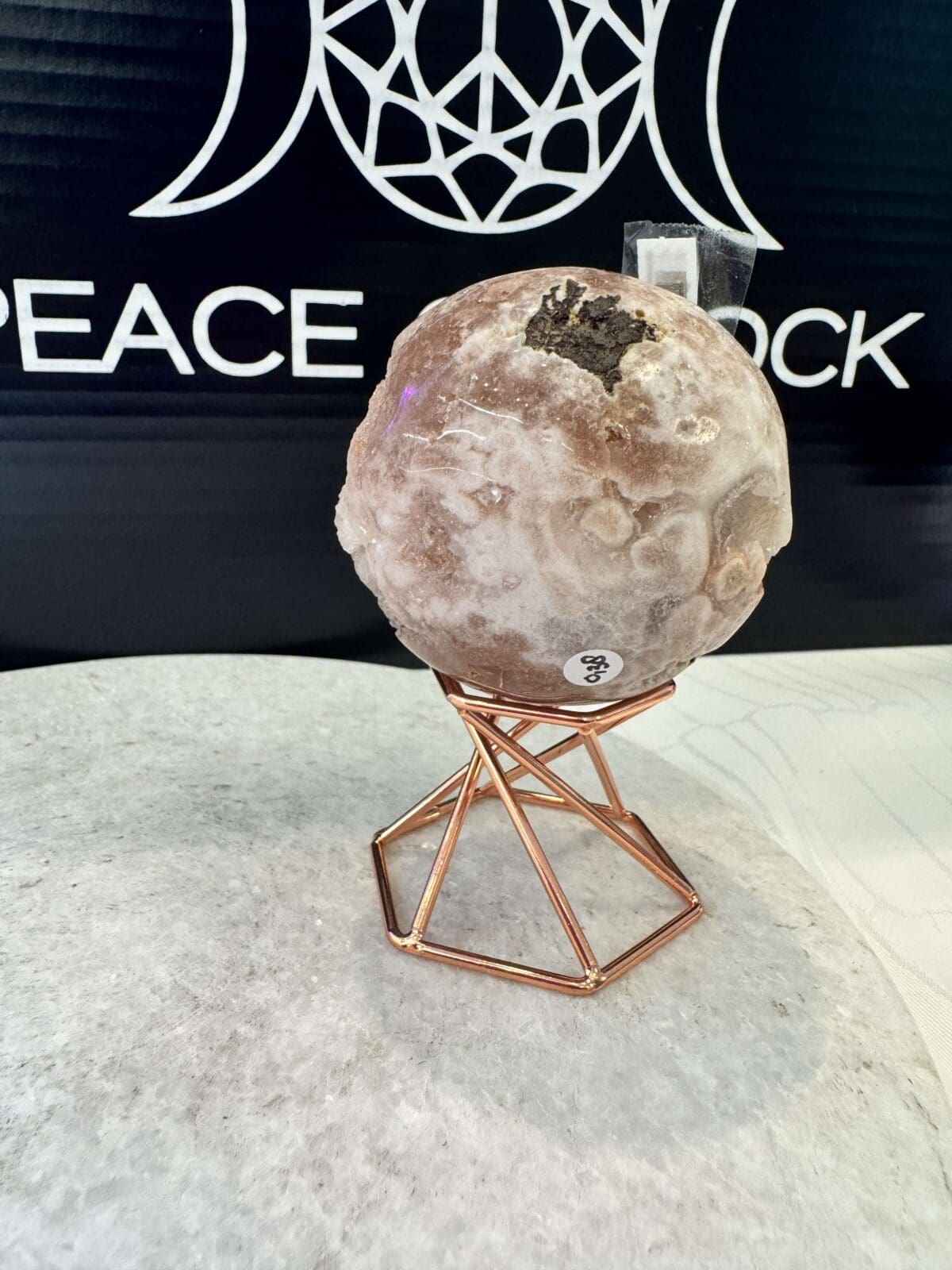 Roze Amethist sphere/bol (⌀5cm) - Afbeelding 4