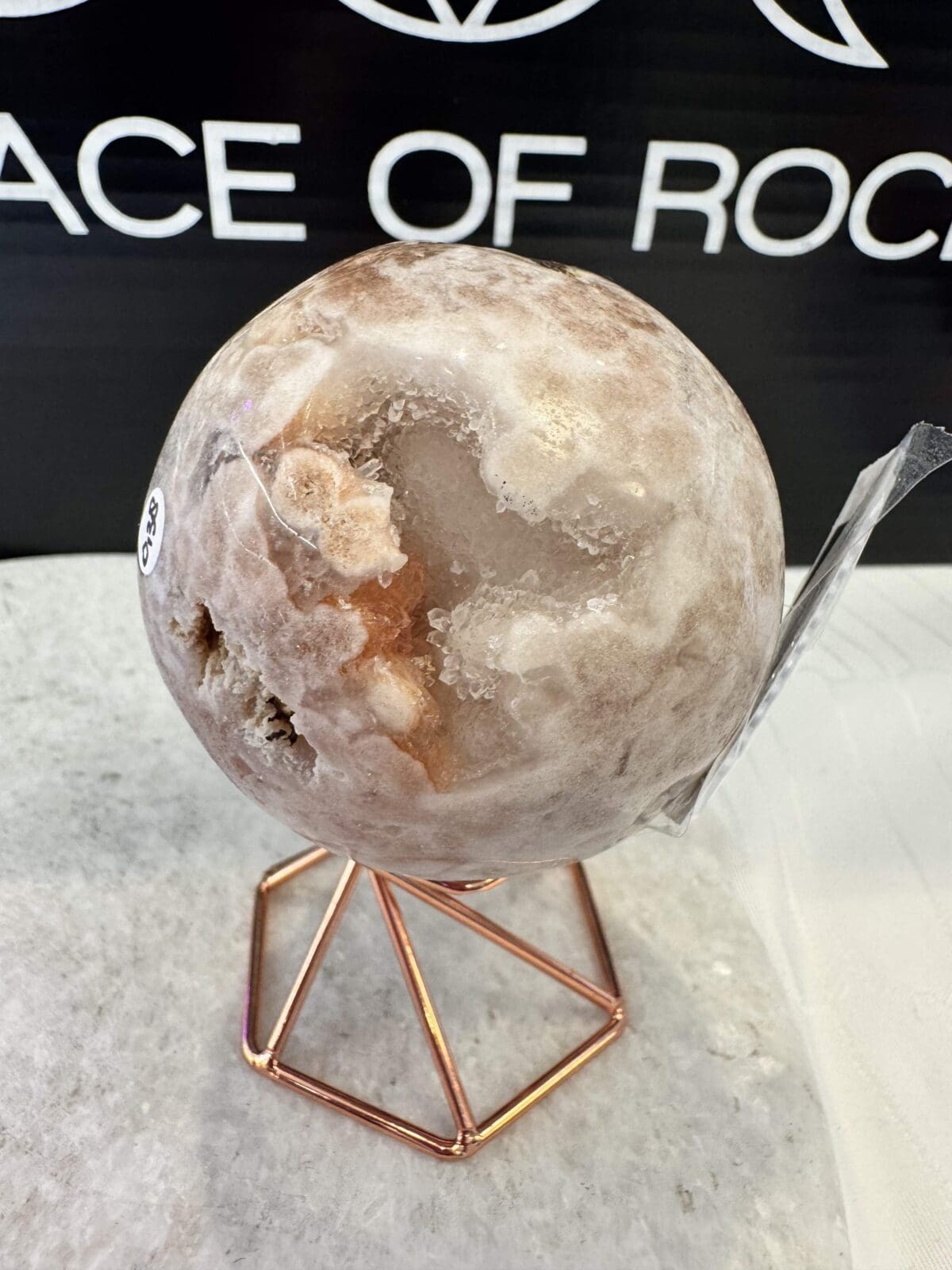 Roze Amethist sphere/bol (⌀5cm) - Afbeelding 7