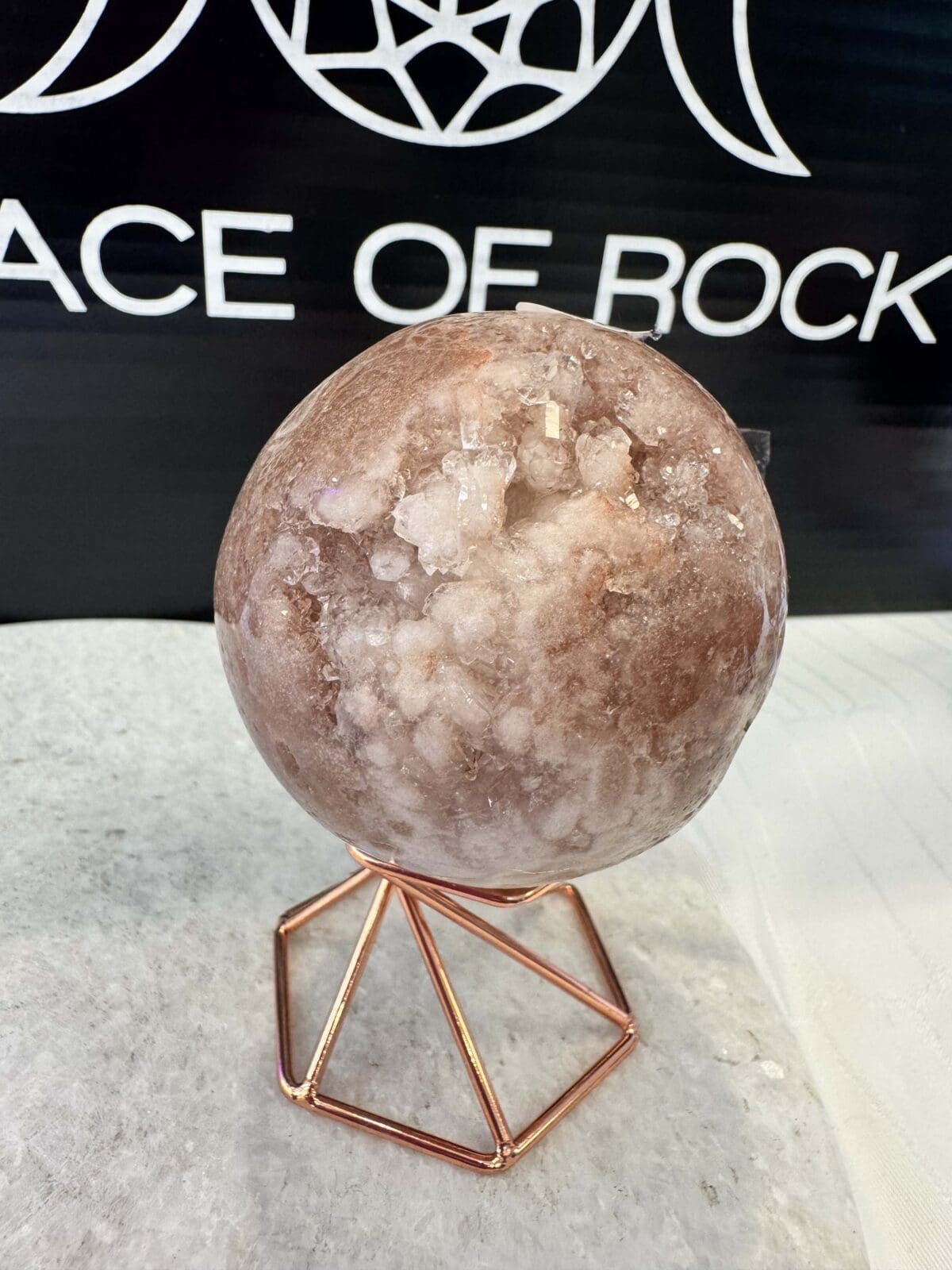 Roze Amethist sphere/bol (⌀5cm) - Afbeelding 8