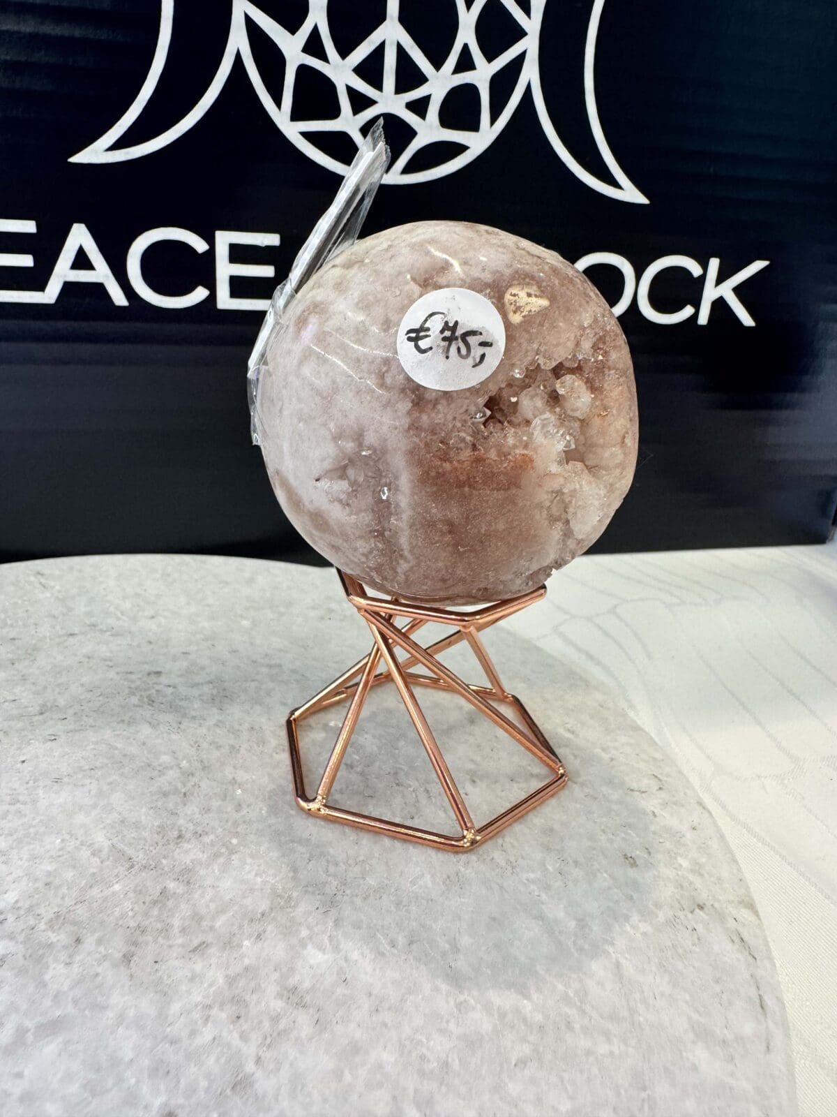 Roze Amethist sphere/bol (⌀5cm) - Afbeelding 9