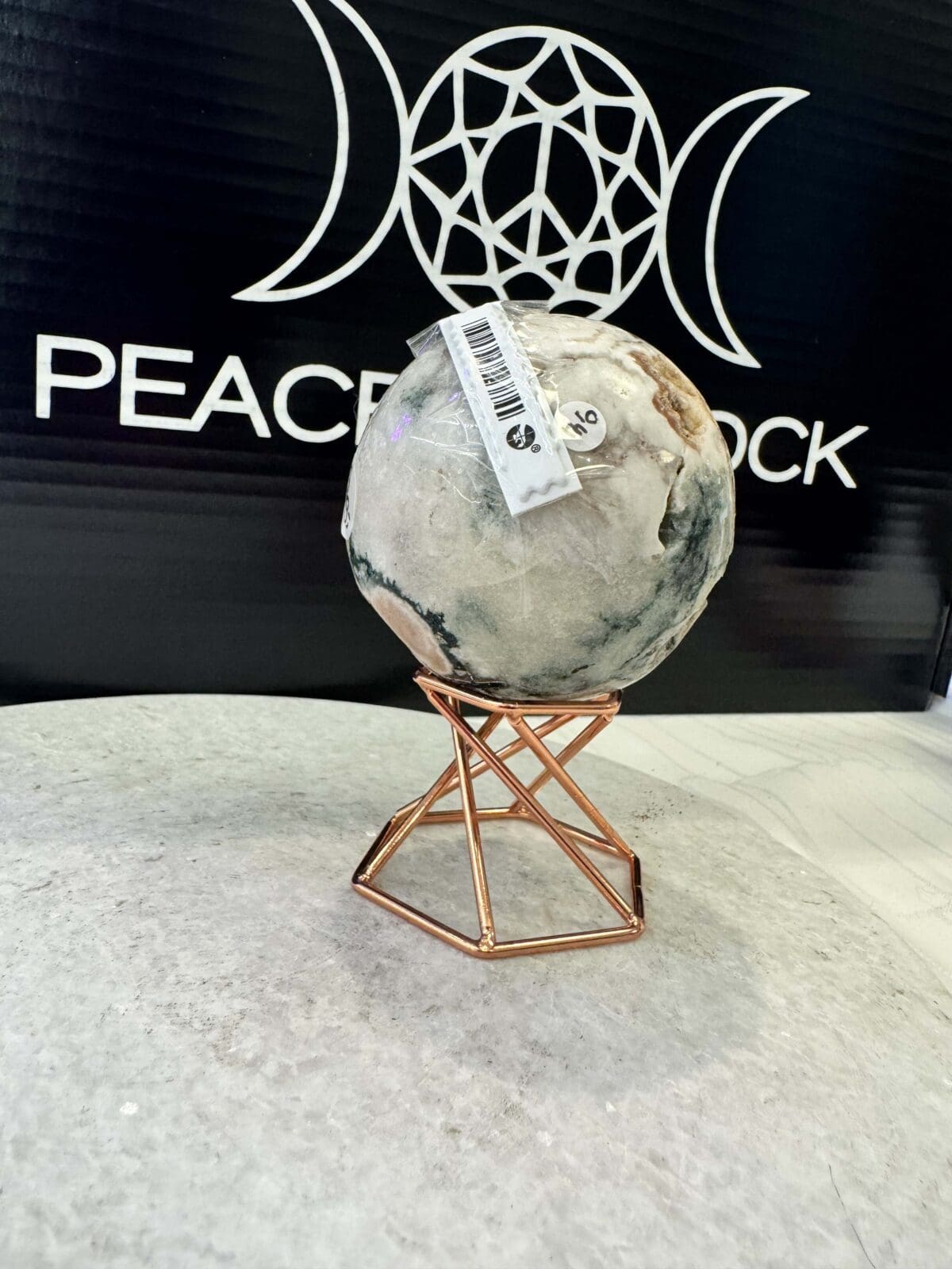 Roze Amethist sphere/bol (⌀6cm) - Afbeelding 4