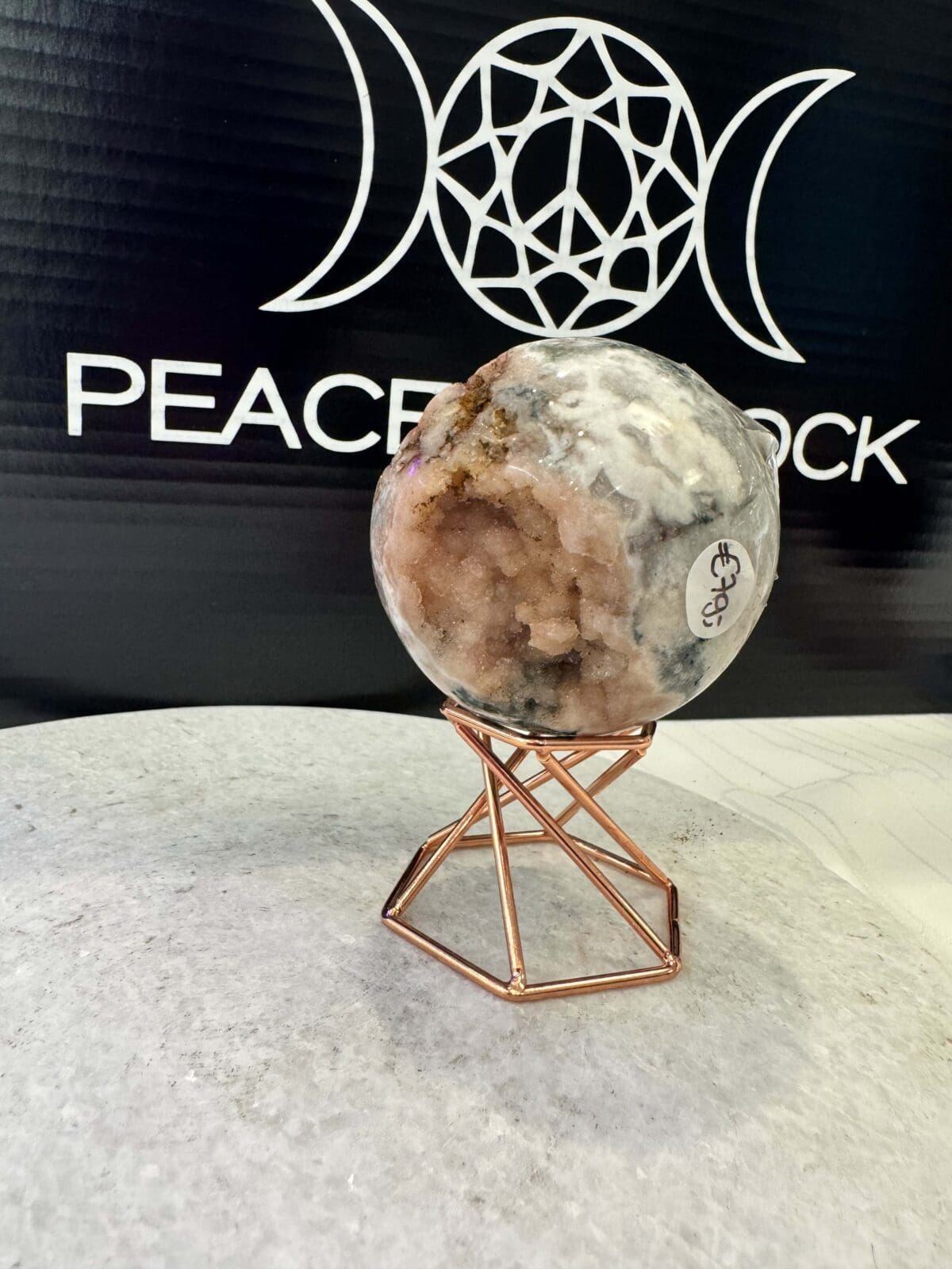 Roze Amethist sphere/bol (⌀6cm) - Afbeelding 6
