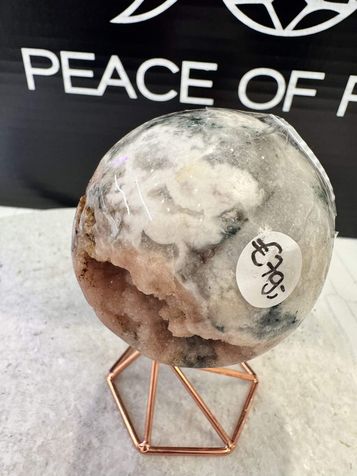 Roze Amethist sphere/bol (⌀6cm) - Afbeelding 10