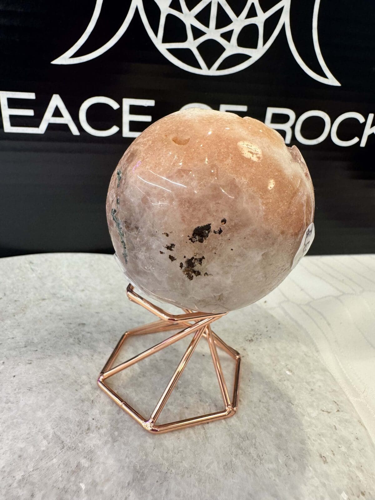 Roze Amethist sphere/bol (⌀5.5cm) - Afbeelding 2