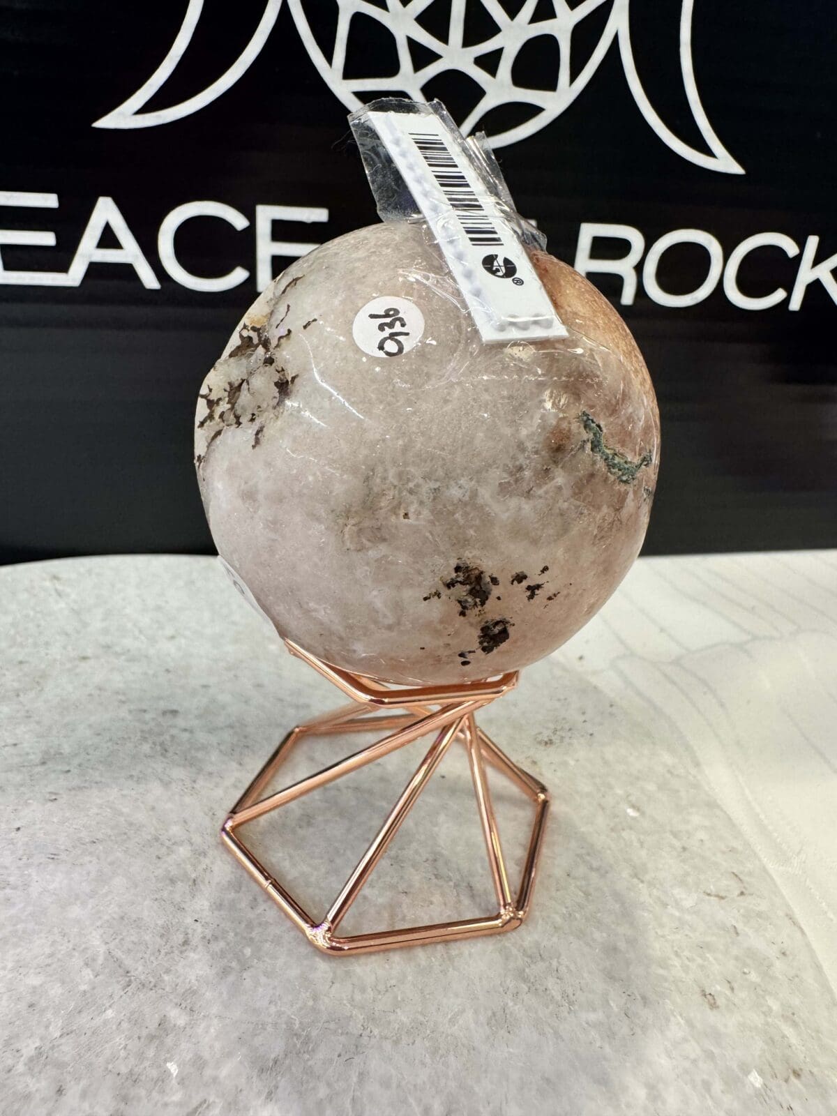 Roze Amethist sphere/bol (⌀5.5cm) - Afbeelding 4