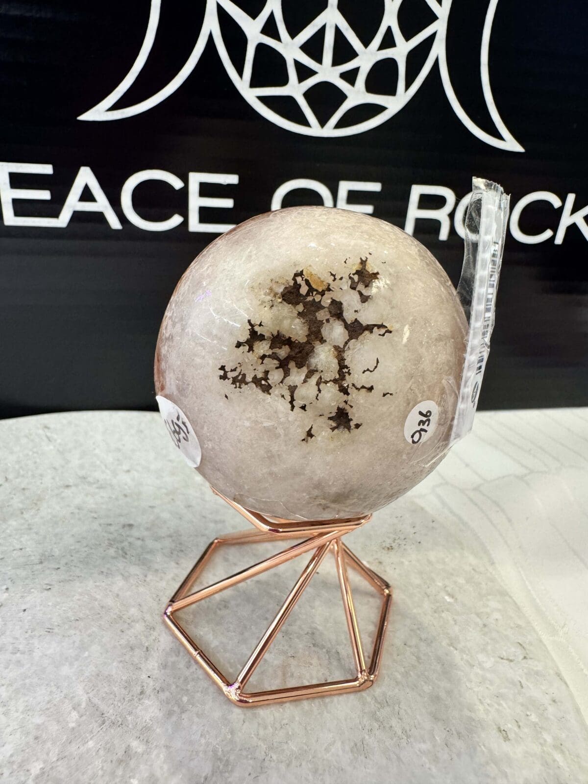 Roze Amethist sphere/bol (⌀5.5cm) - Afbeelding 5