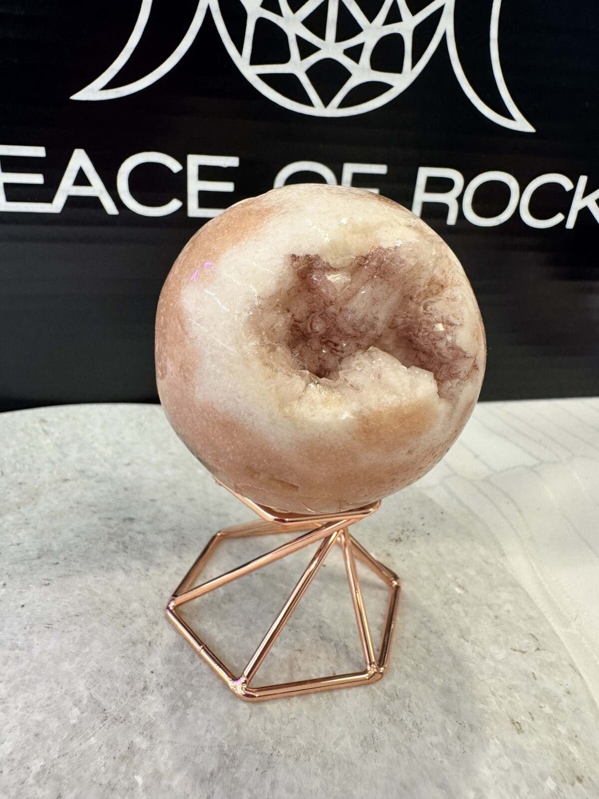 Roze Amethist sphere/bol (⌀5.5cm) - Afbeelding 7
