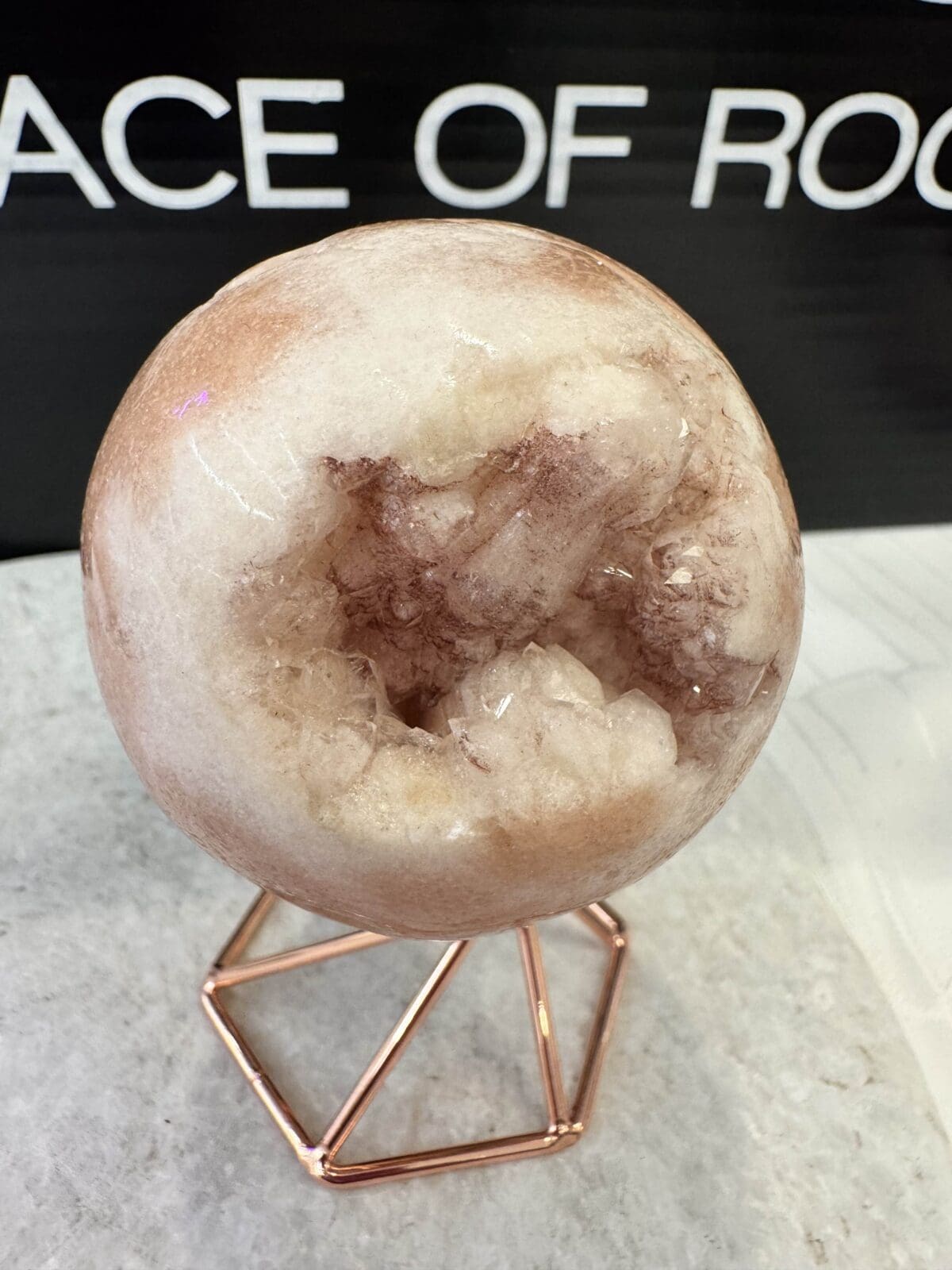 Roze Amethist sphere/bol (⌀5.5cm) - Afbeelding 8